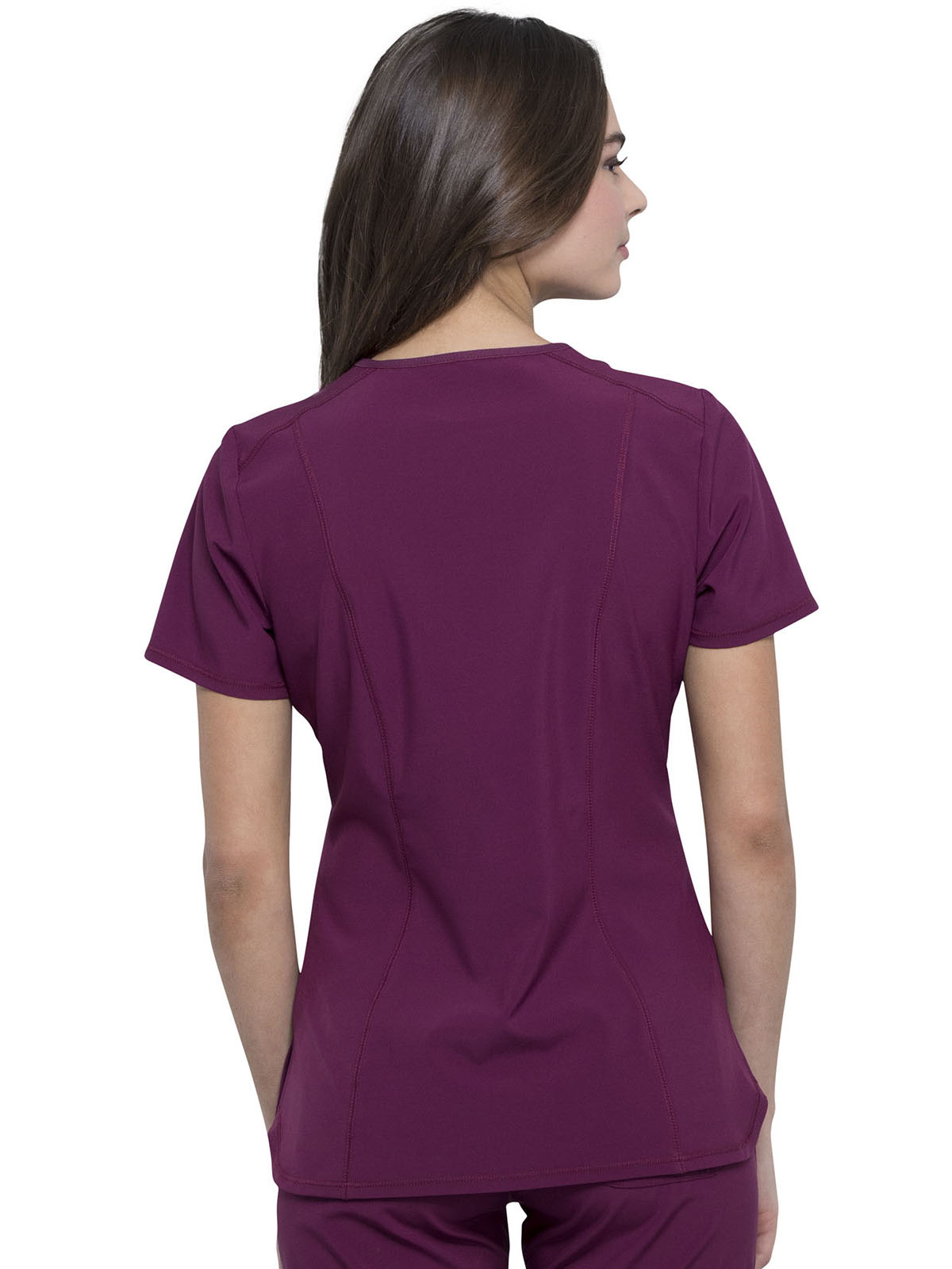 Infinity - Women's 2 Pocket Princess Seams V-Neck Top 45