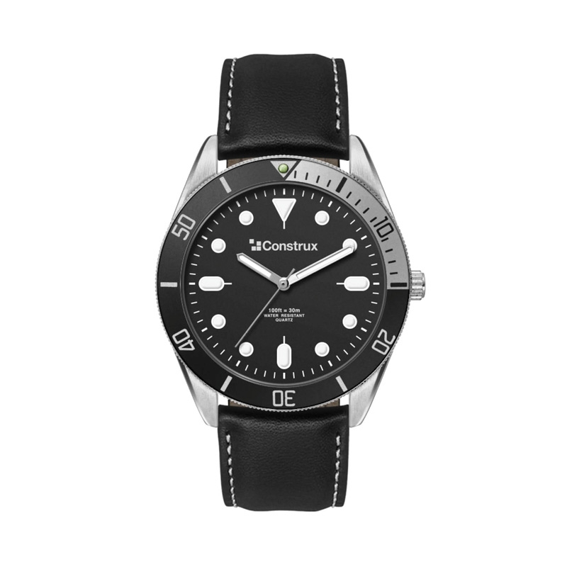 42MM, SILVER METAL CASE, BK BEZEL, 3-HAND MVT