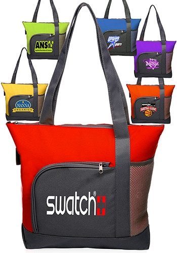 The Go Getter Two-tone Tote Bags - 16"W x 14"H 18