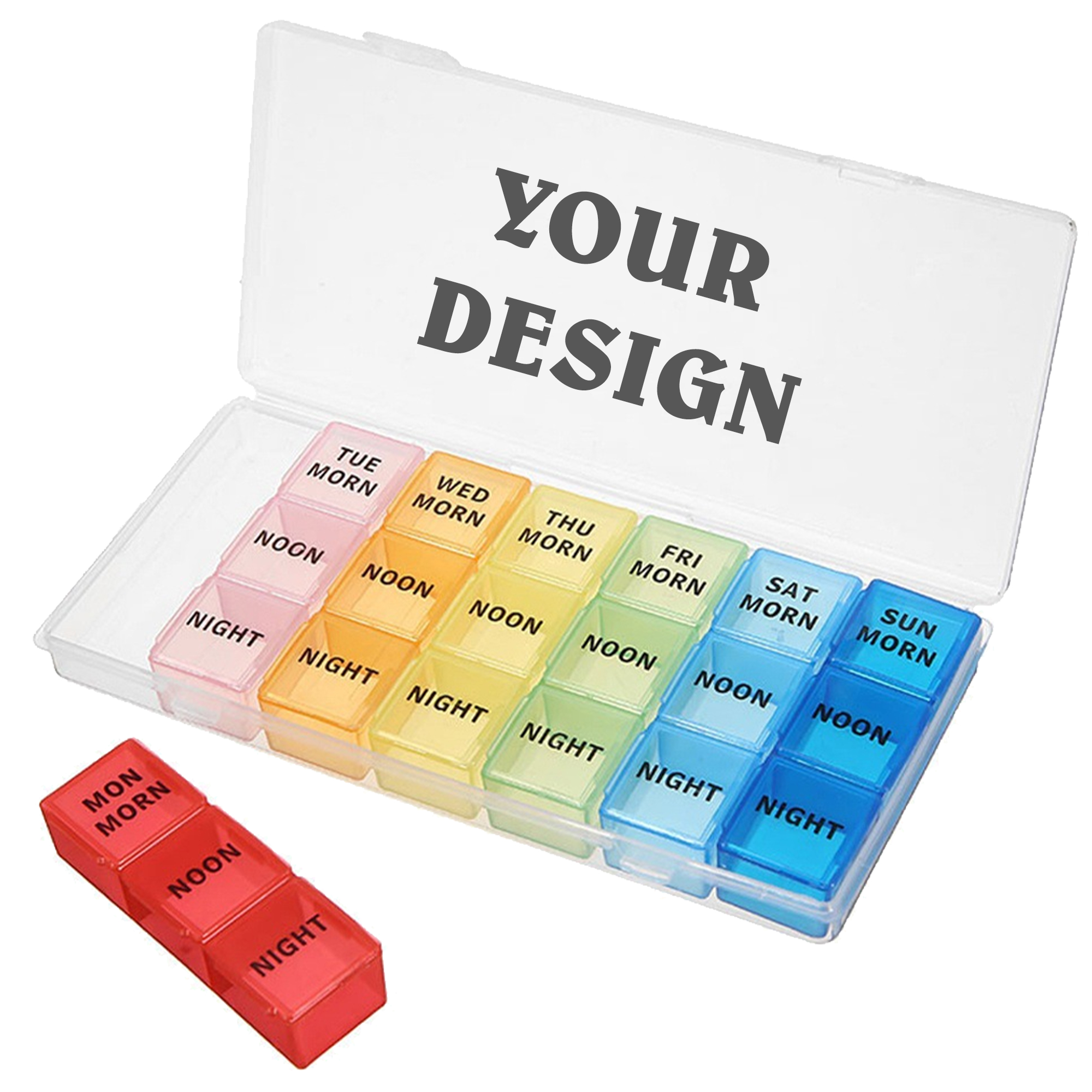 Rainbow Color Pill Case 2