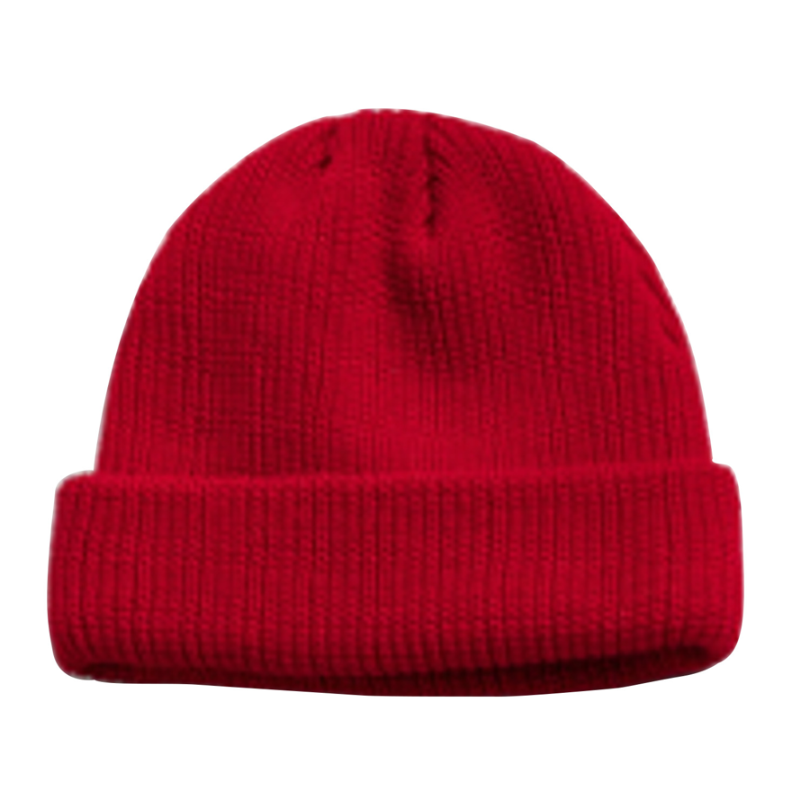 Premium Stock Ribbed Cuffed Short Length Beanie - Acrylic 12