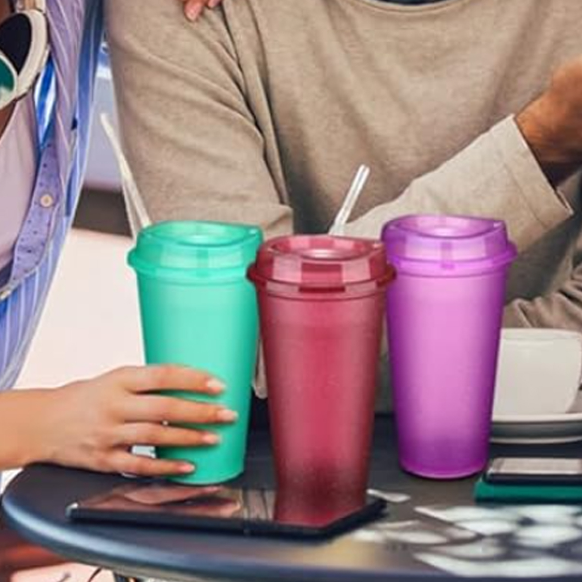 16Oz. Plastic Shaker Cup with Flip Lid in Assorted Colors 6