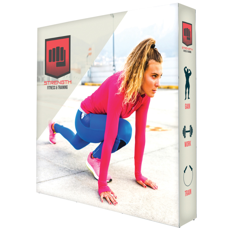 Locus Light Wall Display Backlit 7.5 ft.x 7.5 ft. Double Sided