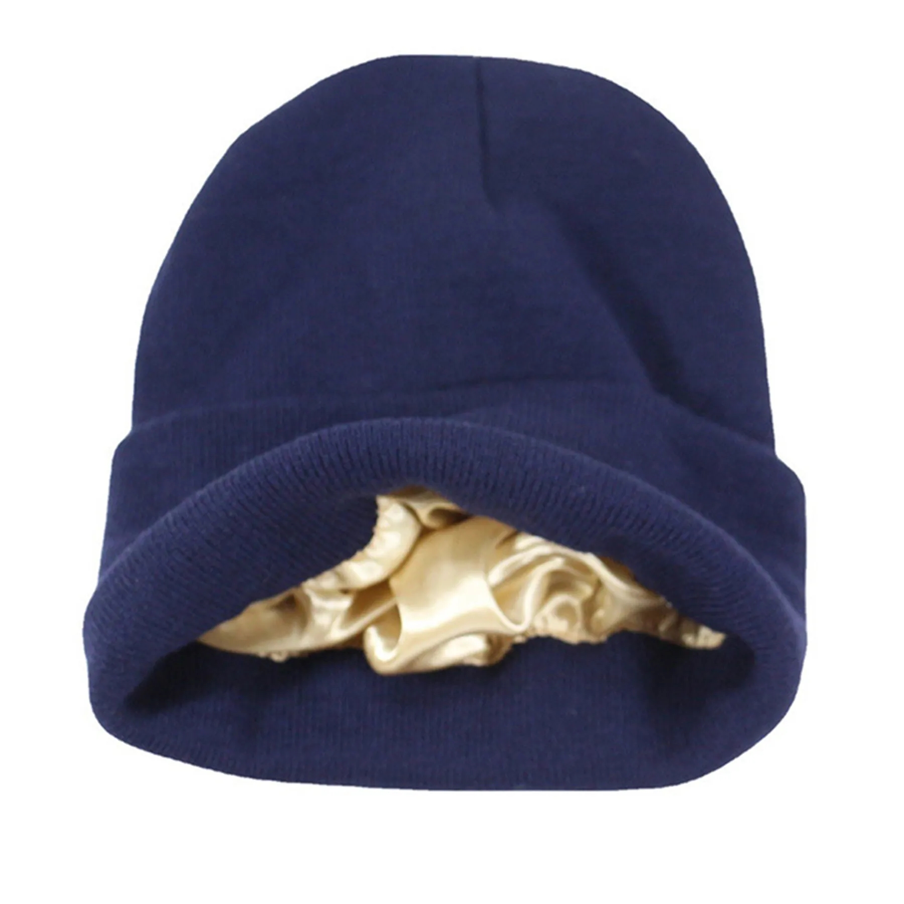 Silk Lining Soft Slouchy Warm Cuffed Beanie Hat 7