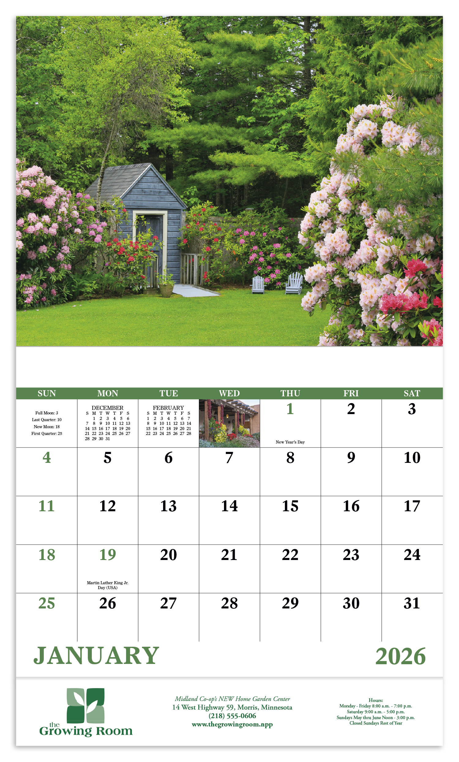 Good Value™ Garden Walk - Stapled Calendar 22