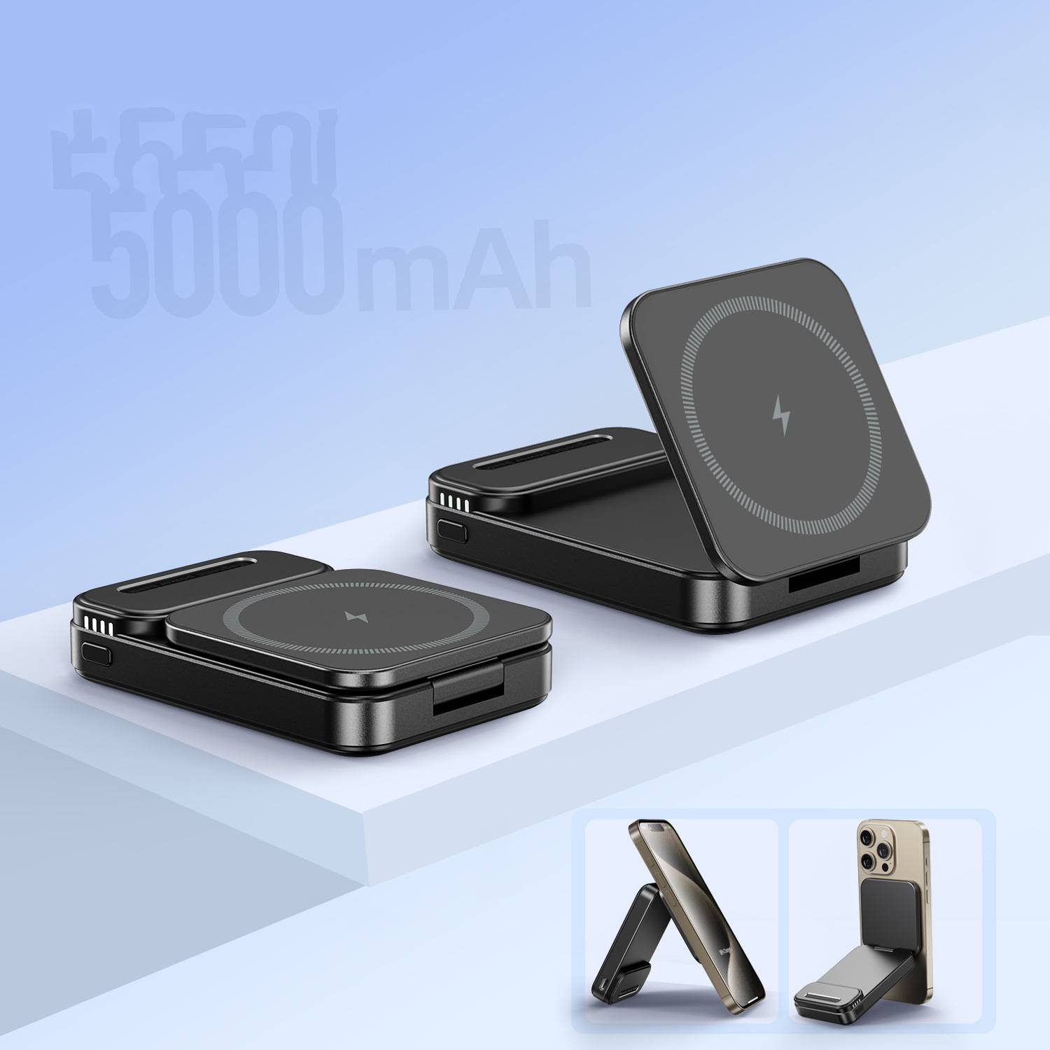 KC certification 15W wireless charger cellphone mount 4