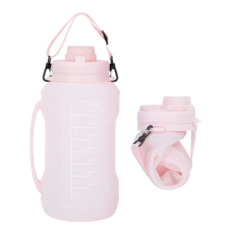 2L Collapsible Water Bottle With Time Marker 5