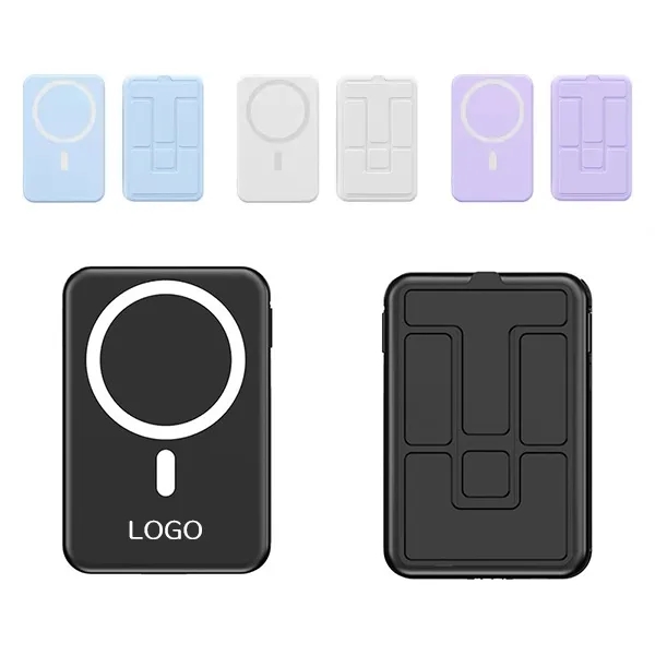 Foldable Magnetic Wireless Charger with 10,000mAh 5