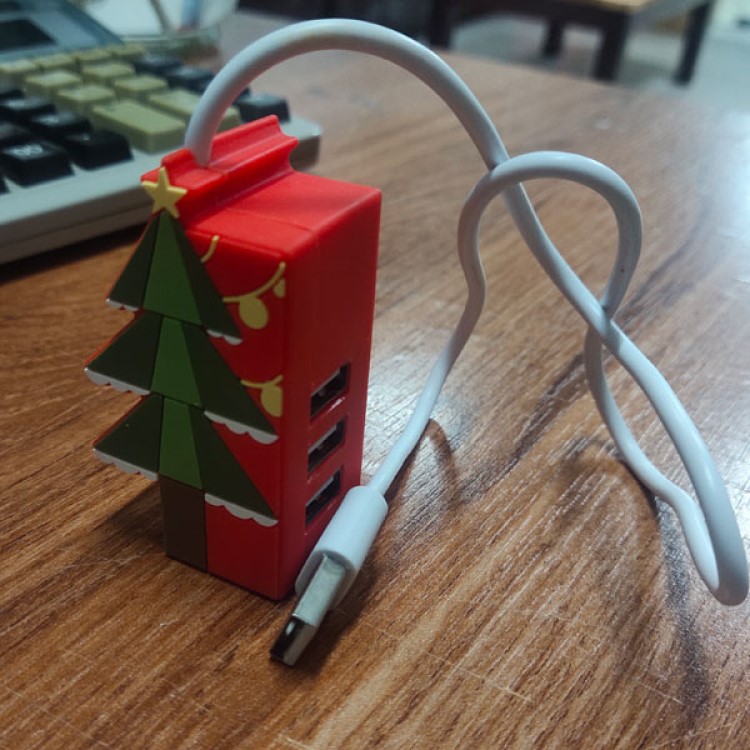Custom Shaped PVC USB Hub - USB-A with Optional Type-C Upgrade 5