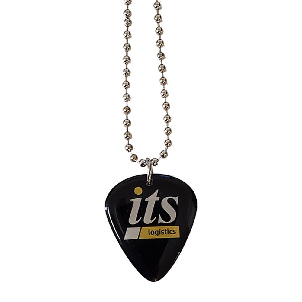 Novelty Pick with Single Sided Imprint with 30" Ball Chain 3