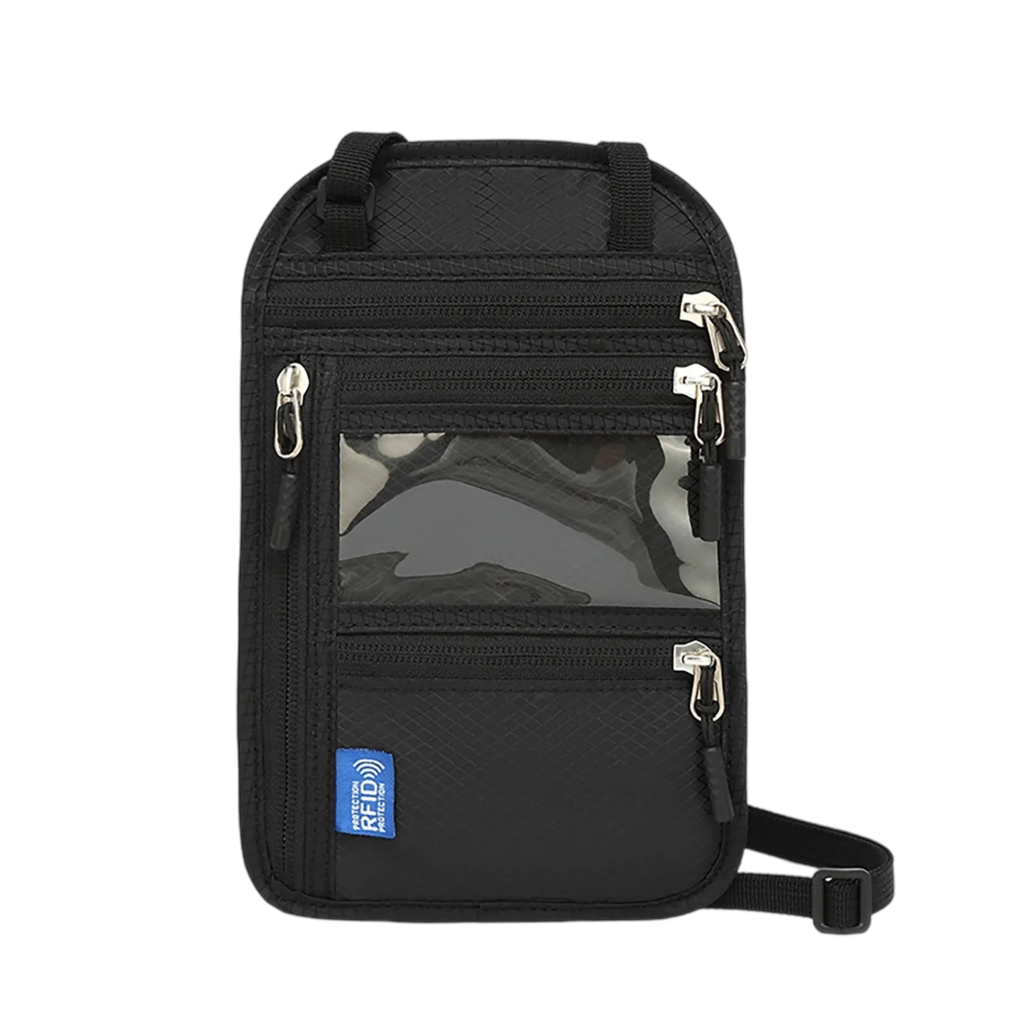 Neck Strap Passport Holder with Window 7