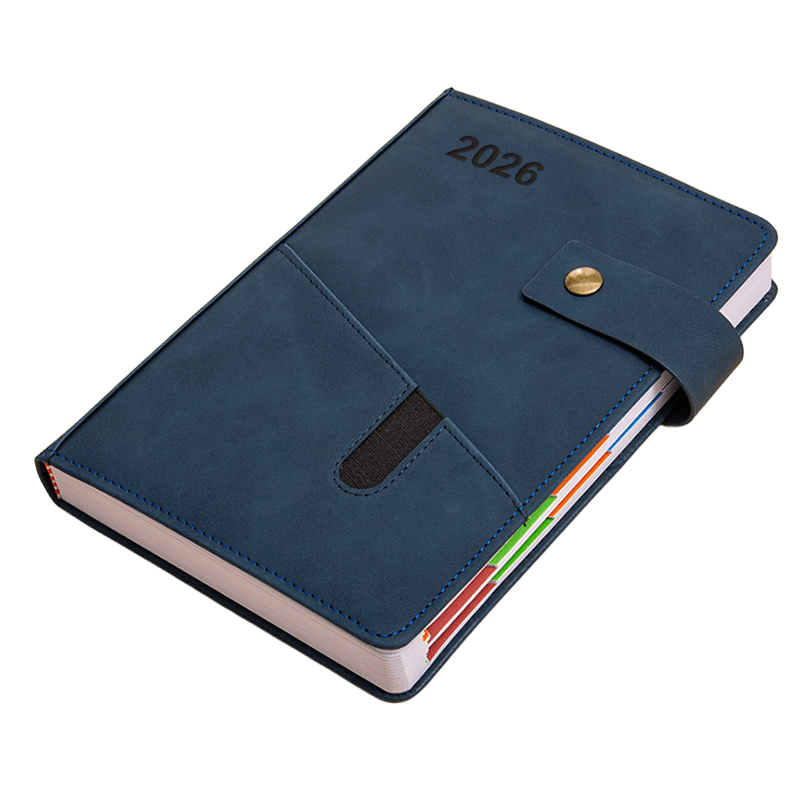 2026 A5 Daily Planner Notebook with Pocket PU Schedule Book Calendar 10