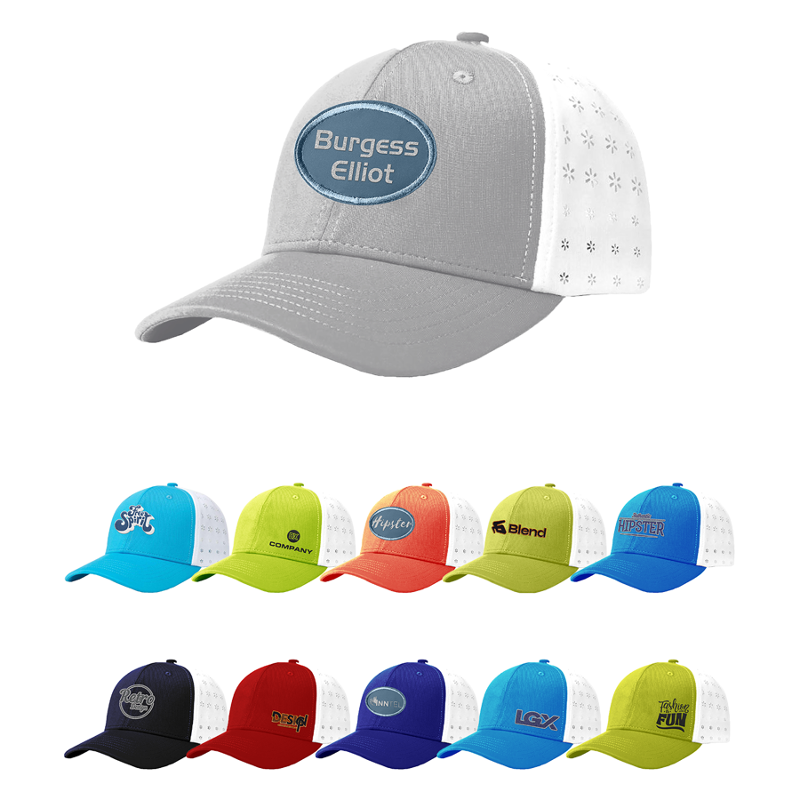 Premium Hyper Cool Sublimation 6 Panel Cap - High, Medium, 4