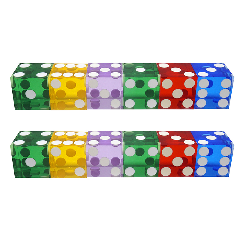 Acrylic Right Angle Roll Dice 7