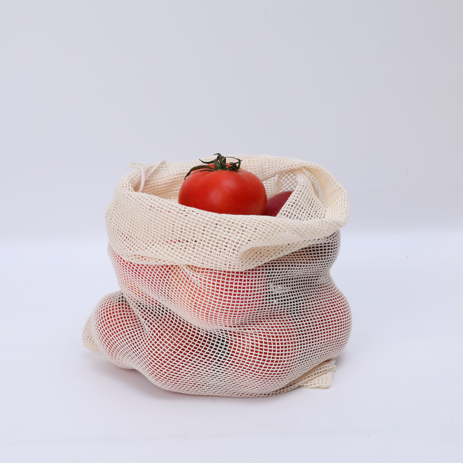 Drawstring Fruit and Vegetable Mesh Storage Shopping Bags 7