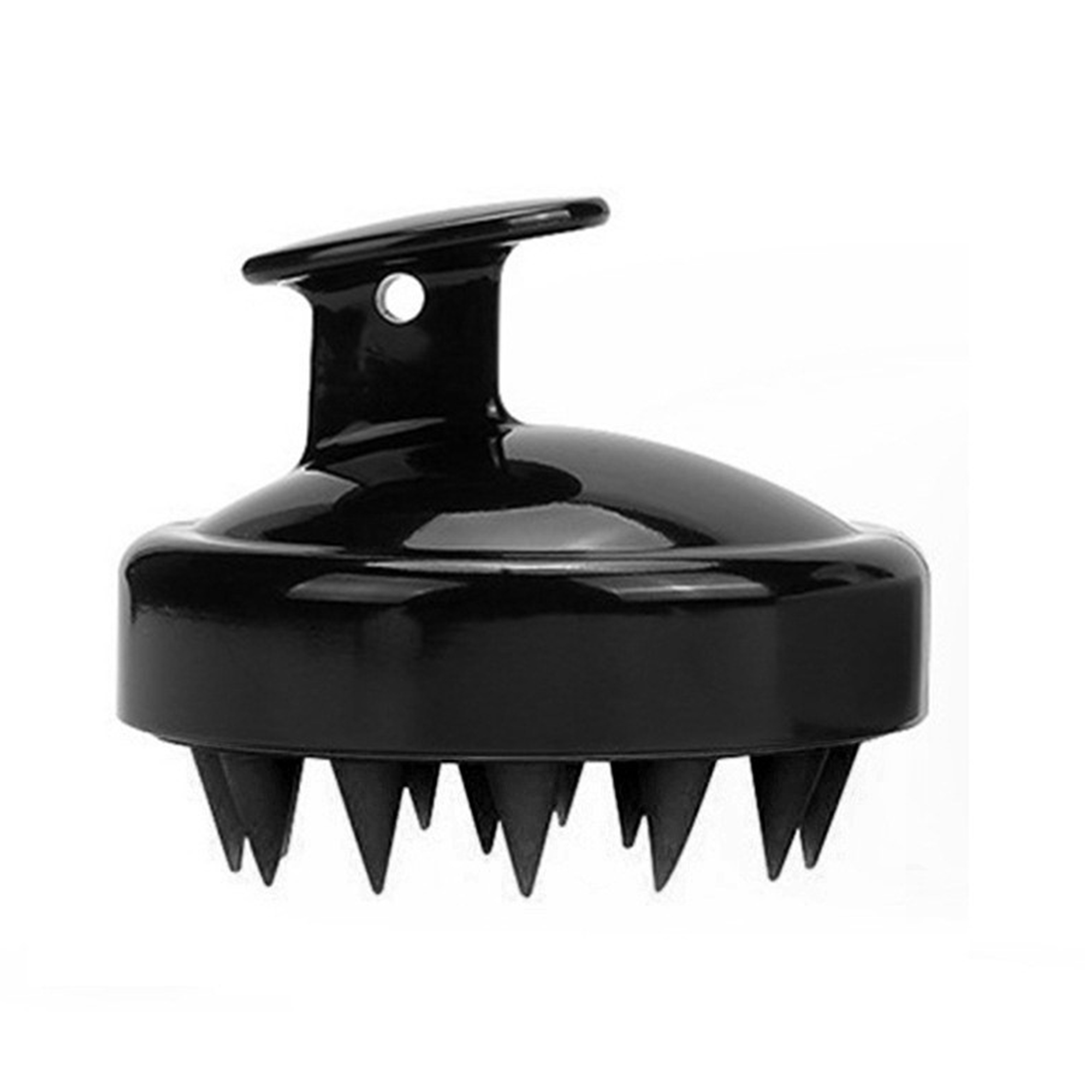 Food Grade Silicone Scalp Shampoo Brush With Soft Bristle 3" Diameter X 2.6" Height 4