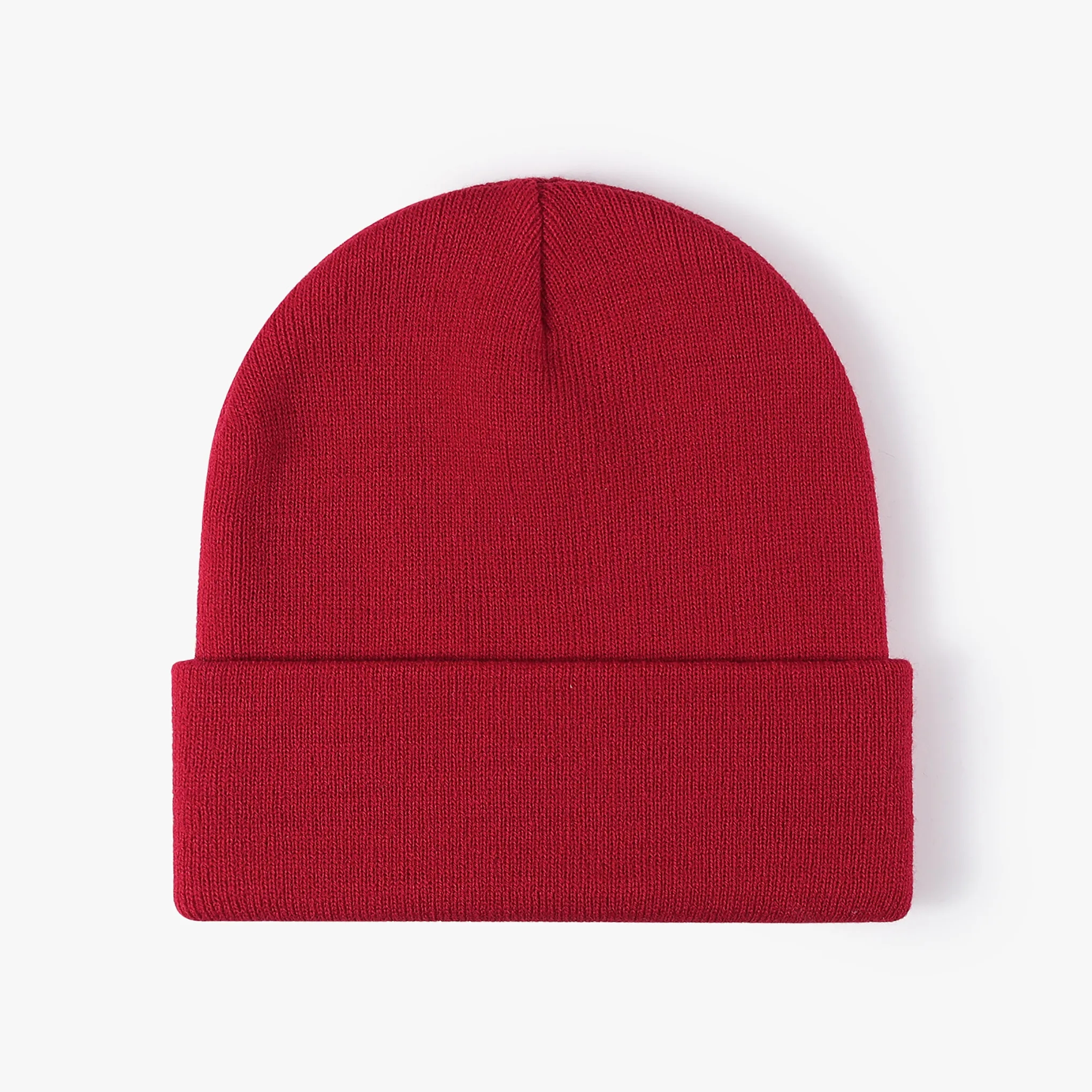Unisex Acrylic Knit Cuffed Beanie Caps 25