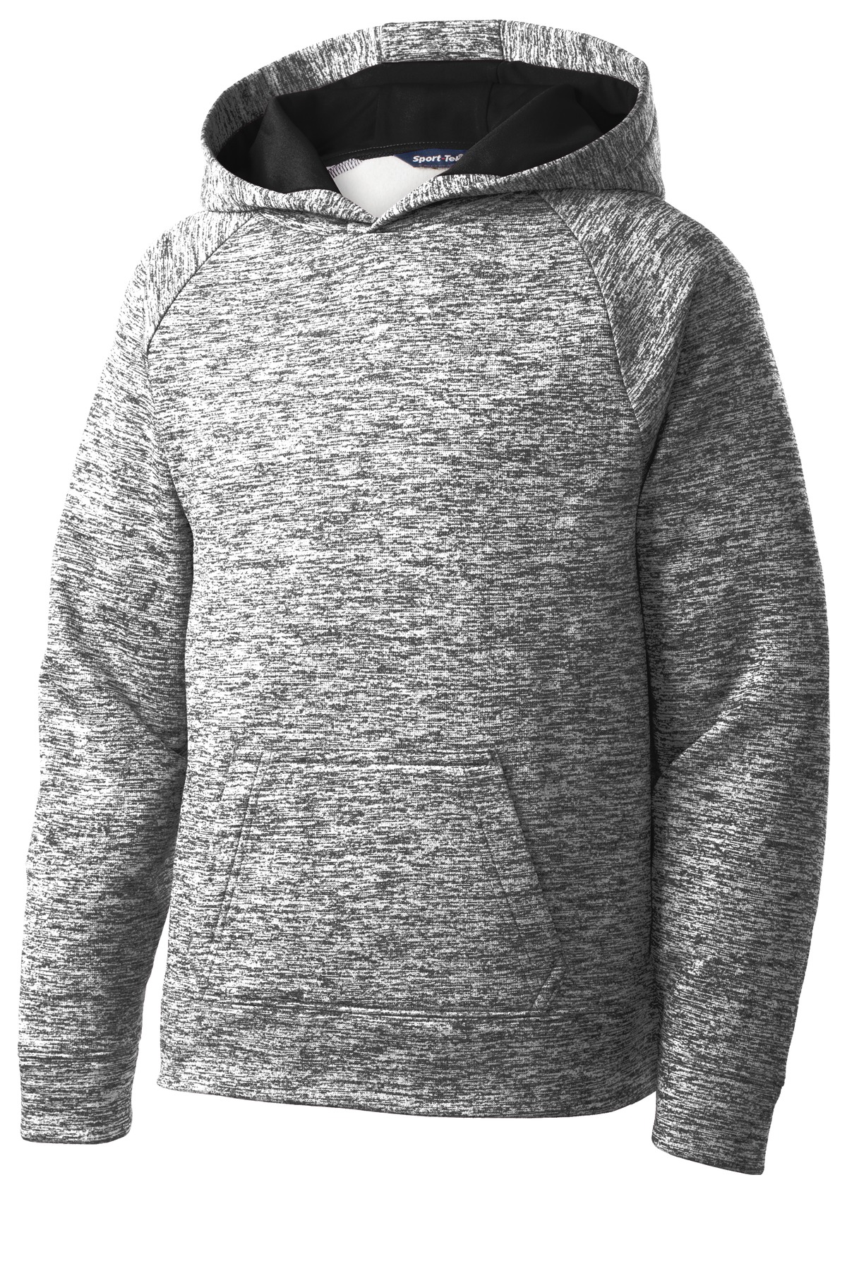 Sport-Tek Youth PosiCharge Electric Heather Fleece Hooded Pullover. YST225 1