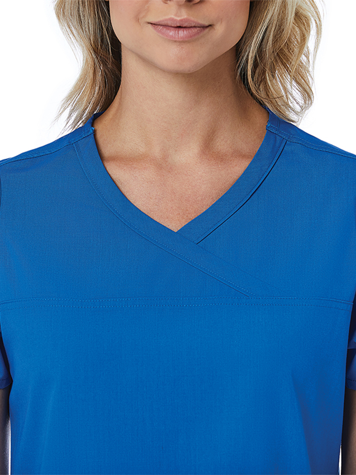 Maevn - Red Panda - Women's Three-Pocket Curved Mock Wrap Top 9