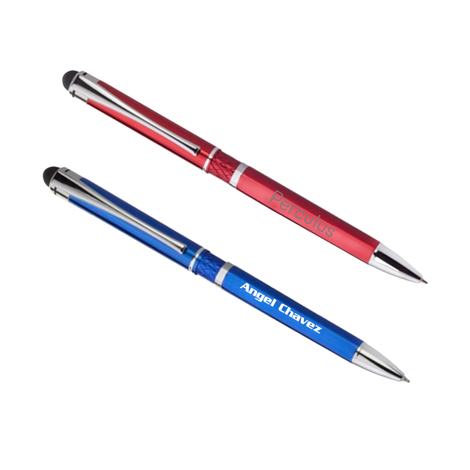 Elegant Diamond Cut Metal Stylus Pens 3