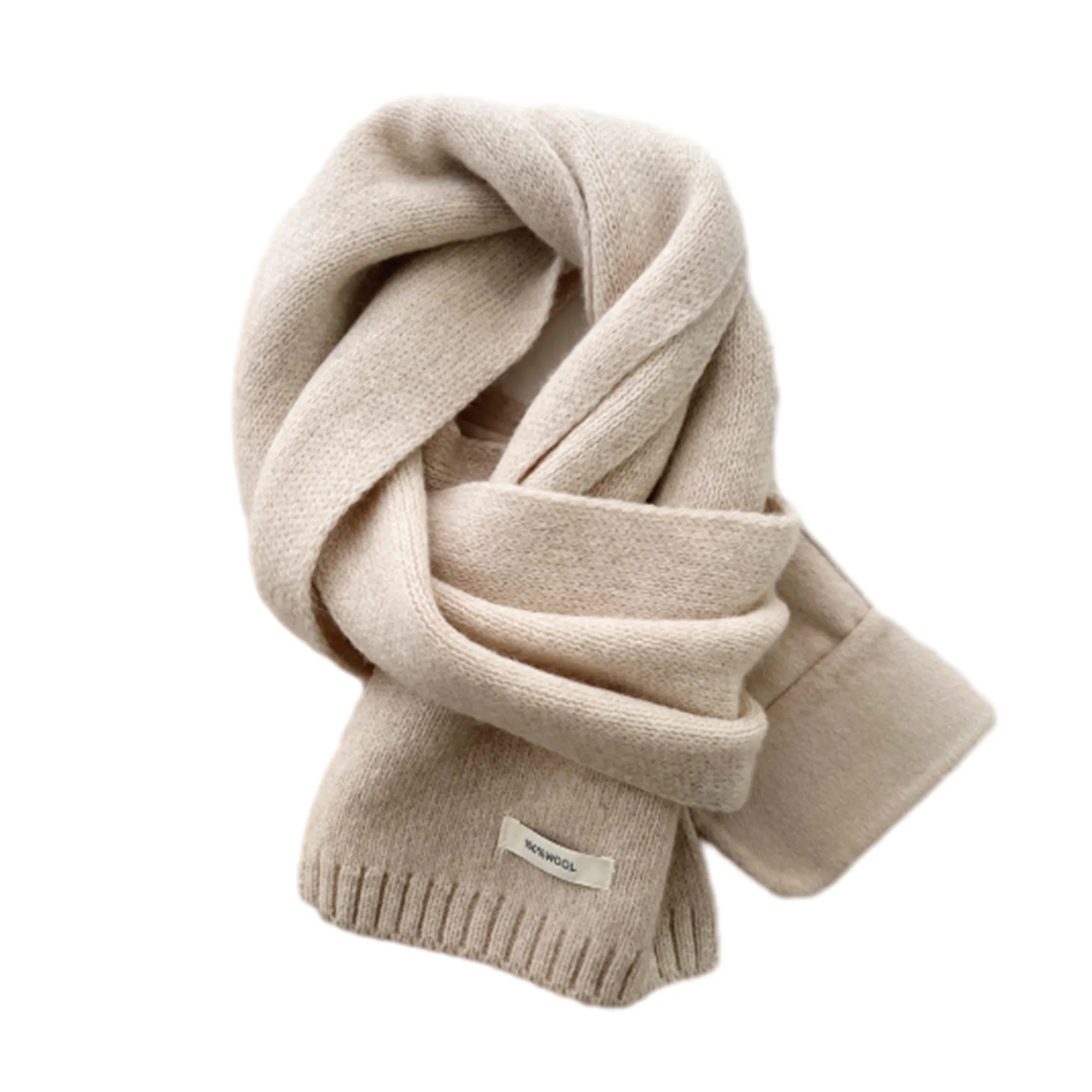 Unisex 100% Wool Scarf Warm Neck Collar 7