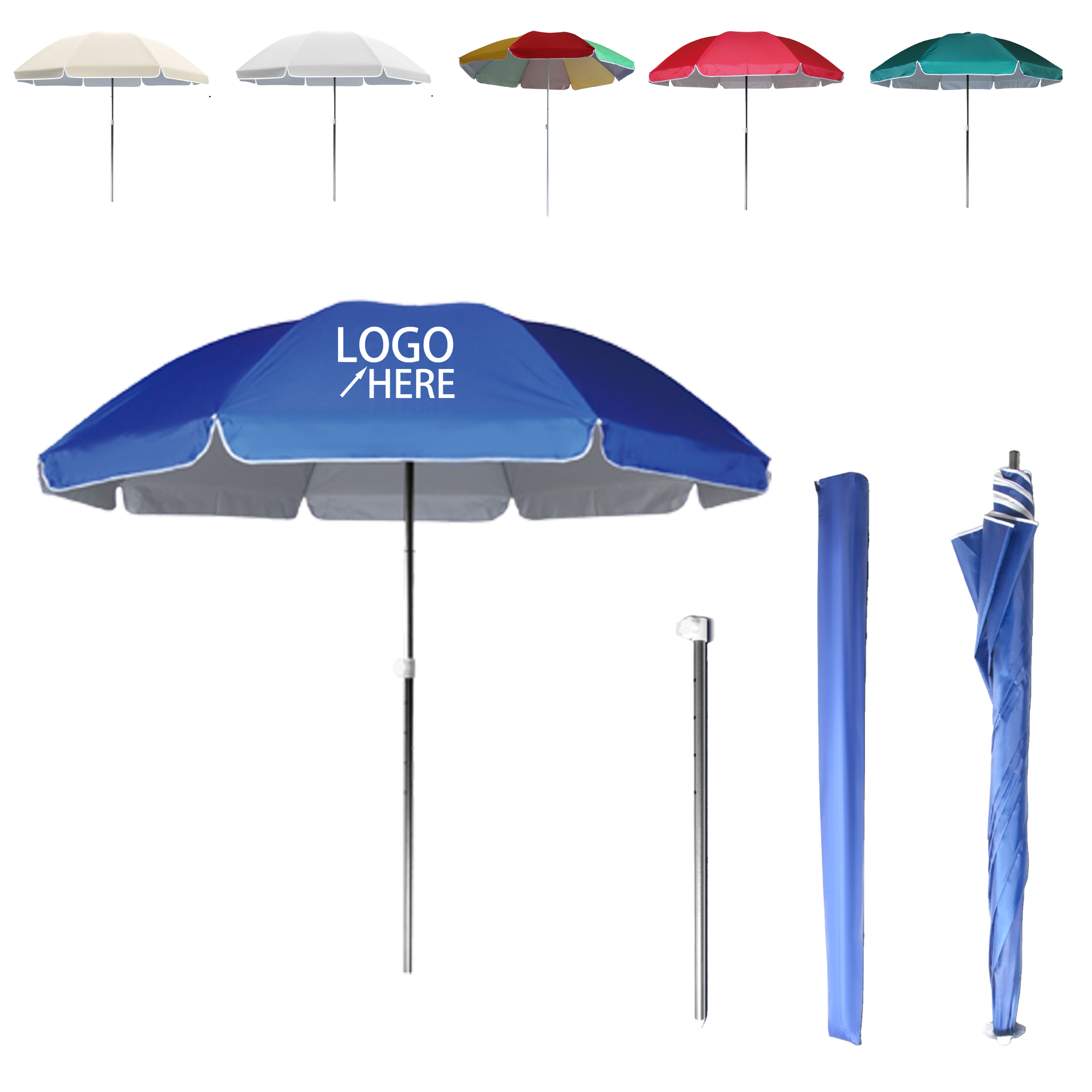 Steel and Oxford Cloth Outdoor Sunshade Umbrella 2