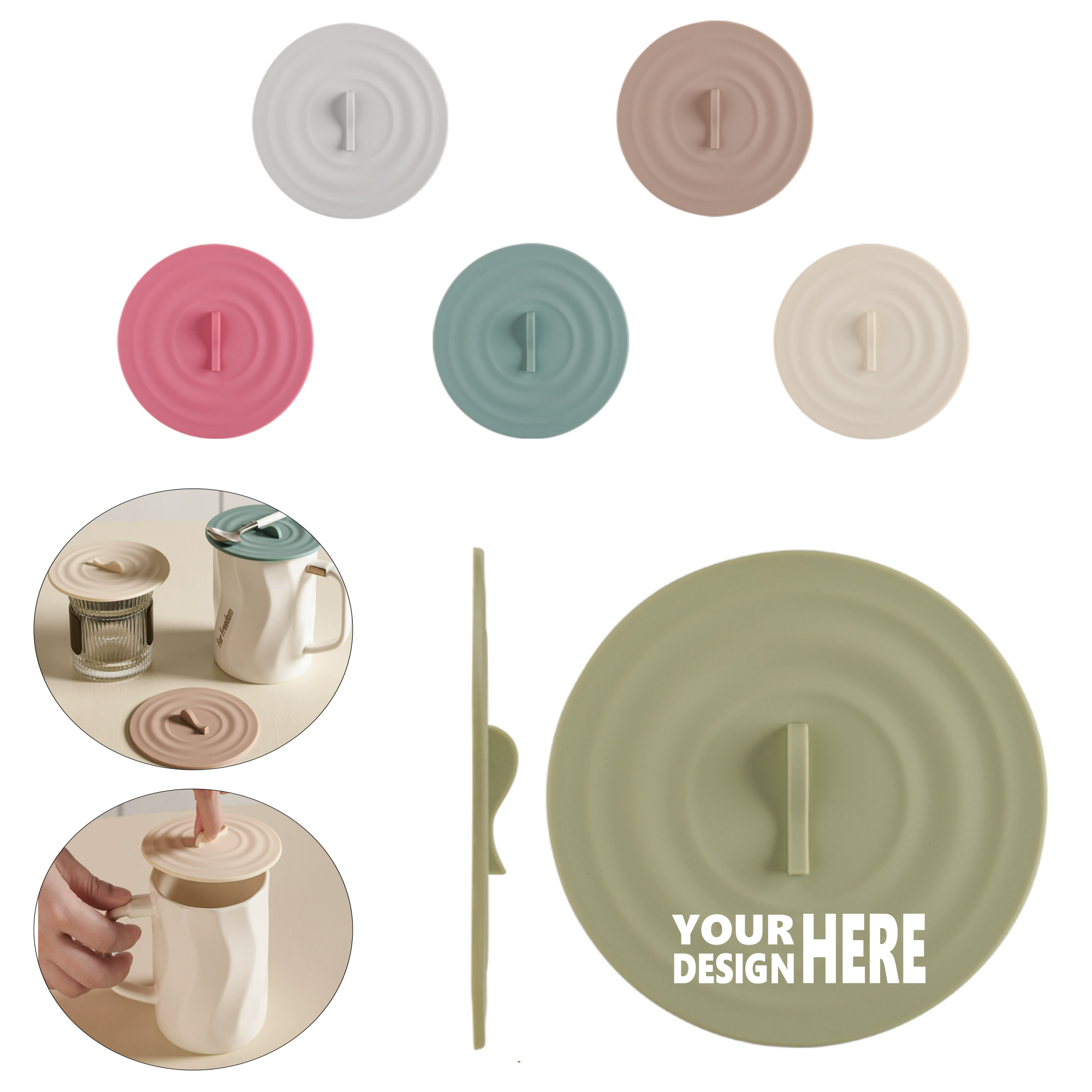 Silicone Reusable Dustproof Mug Lid 2