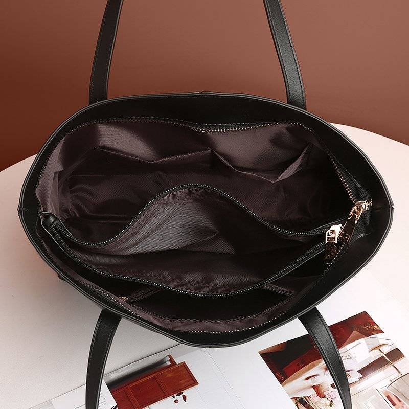 PU Leather Tote bag Retro shoulder handbag 6