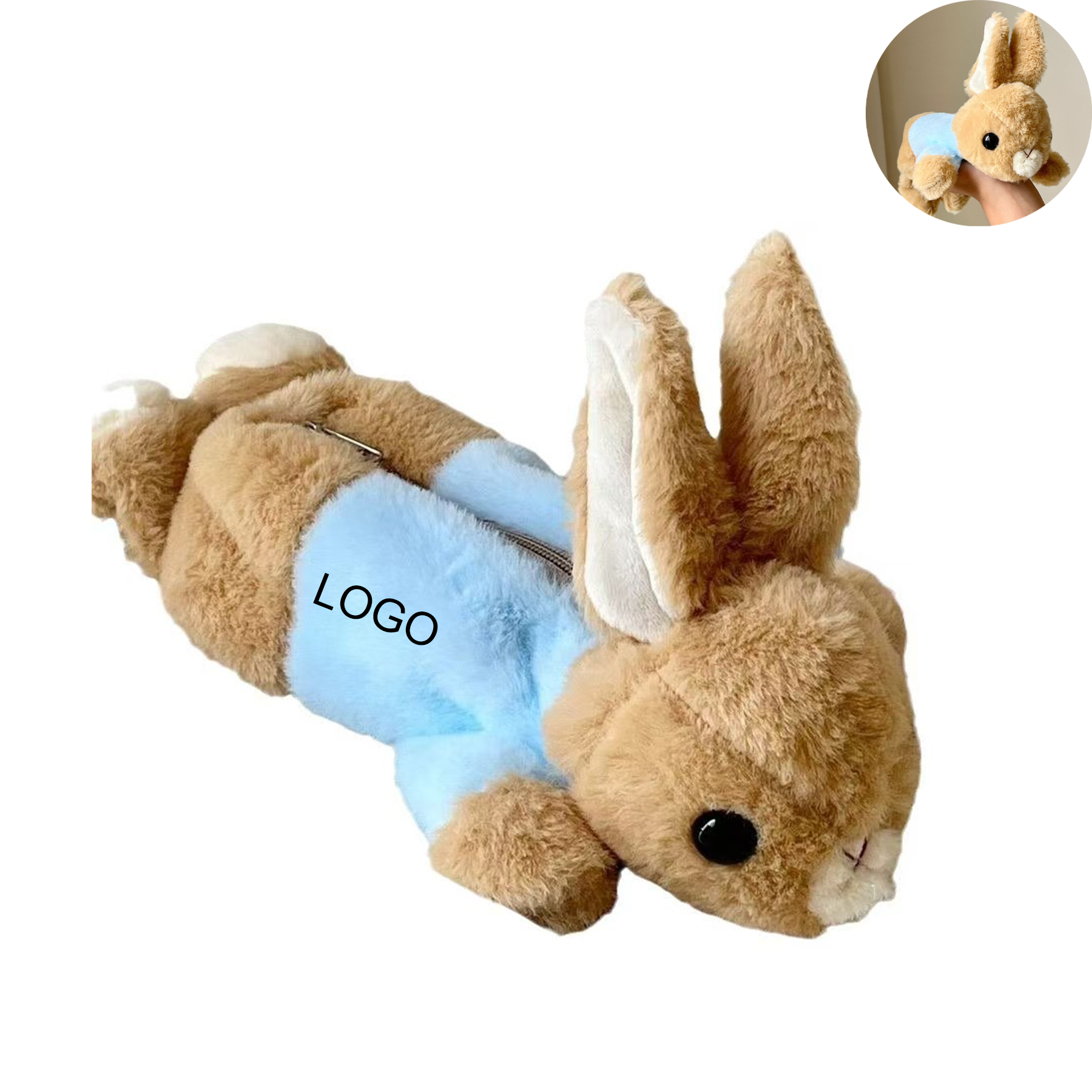 Cute Plush Rabbit Pencil Pouch 2