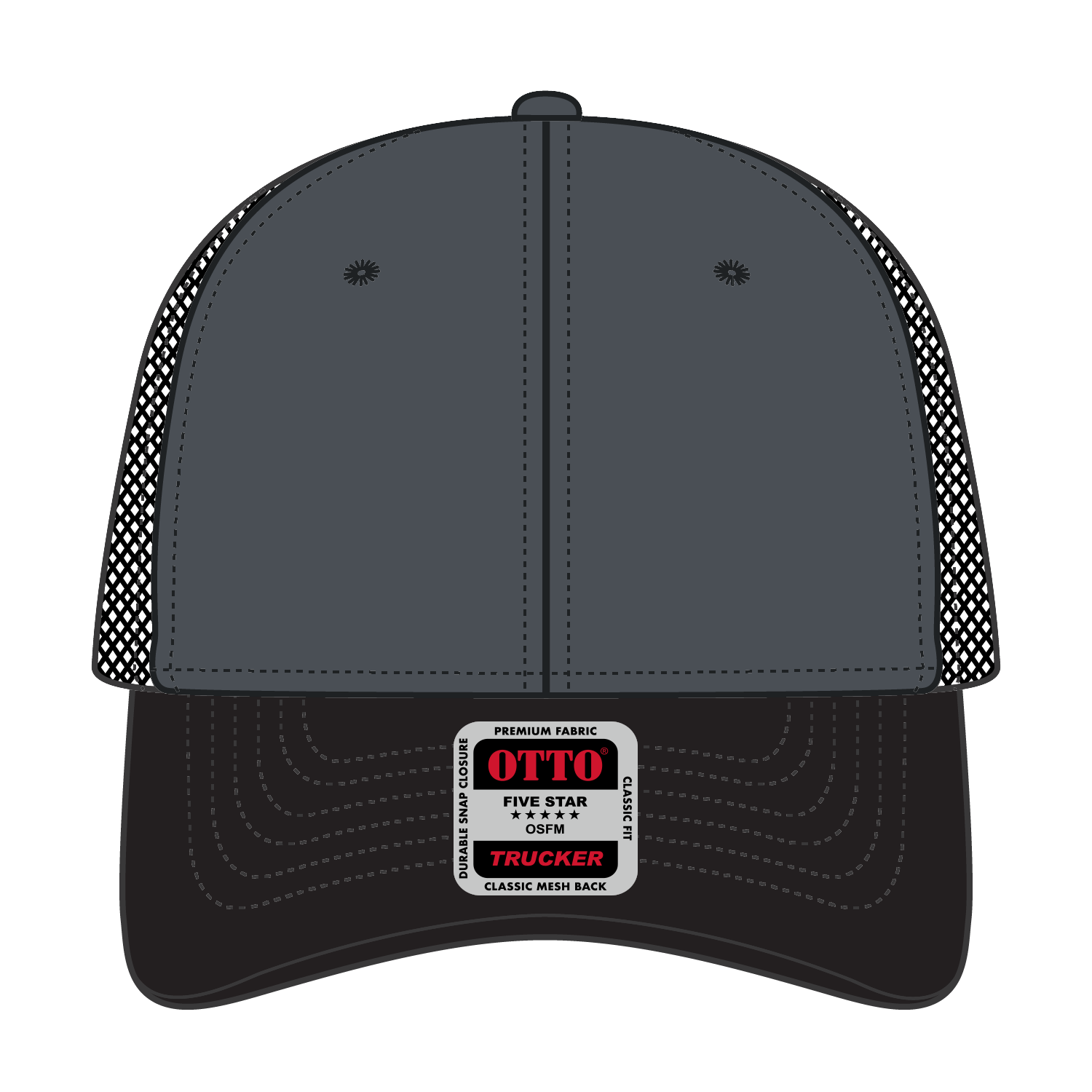 OTTO CAP® 6 Panel Low Profile Mesh Back Trucker Hat 84