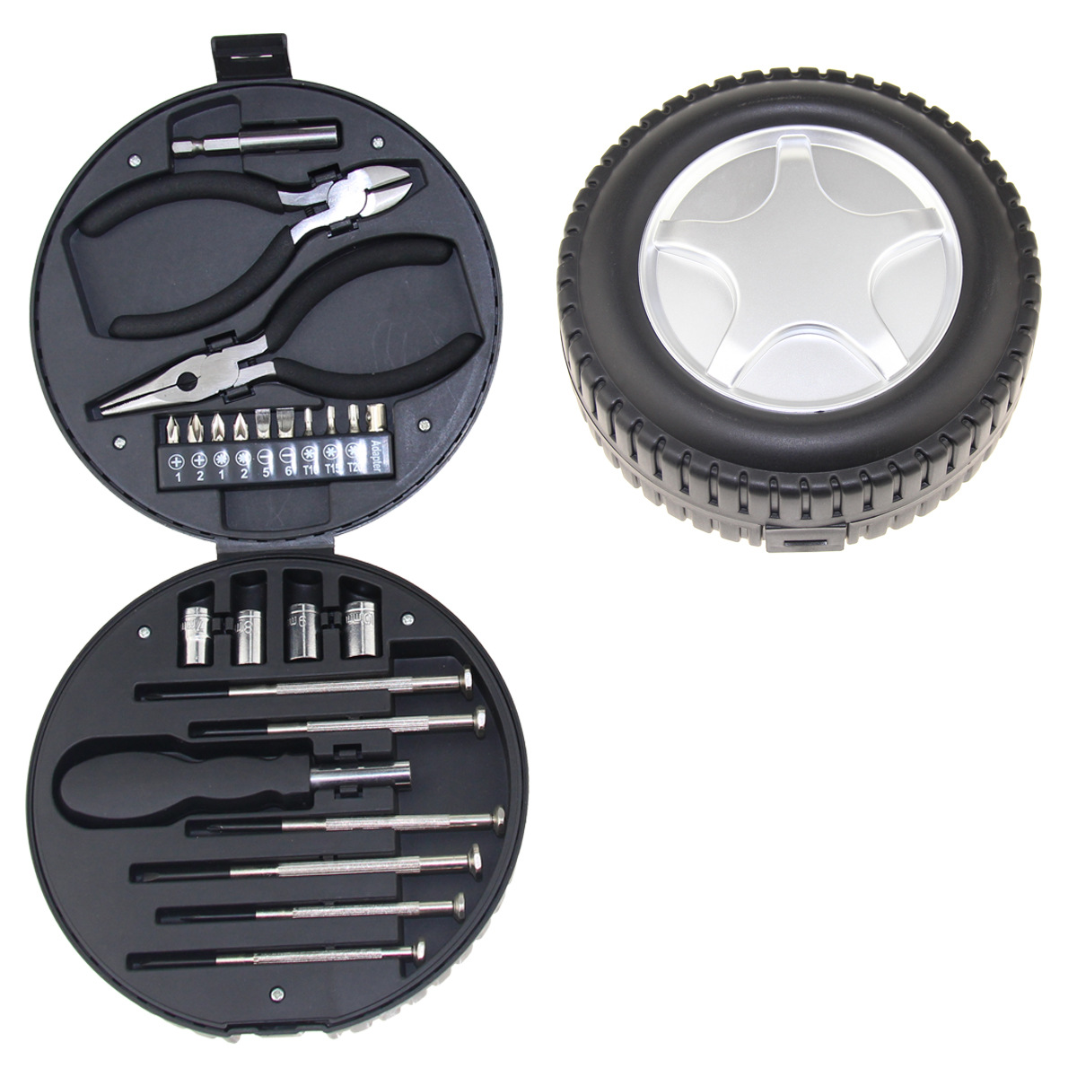 Tire Shaped Multifunctional Tool Kit 2