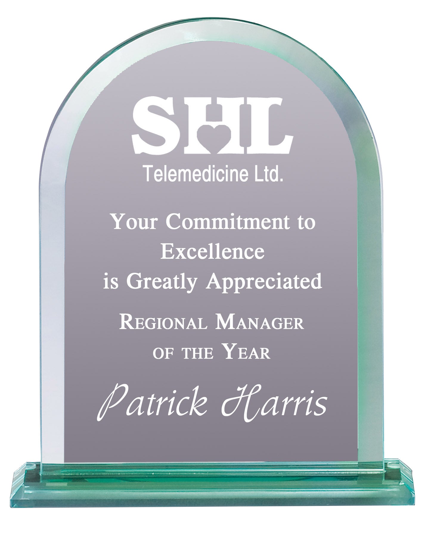 Glass Dome Plaque 2