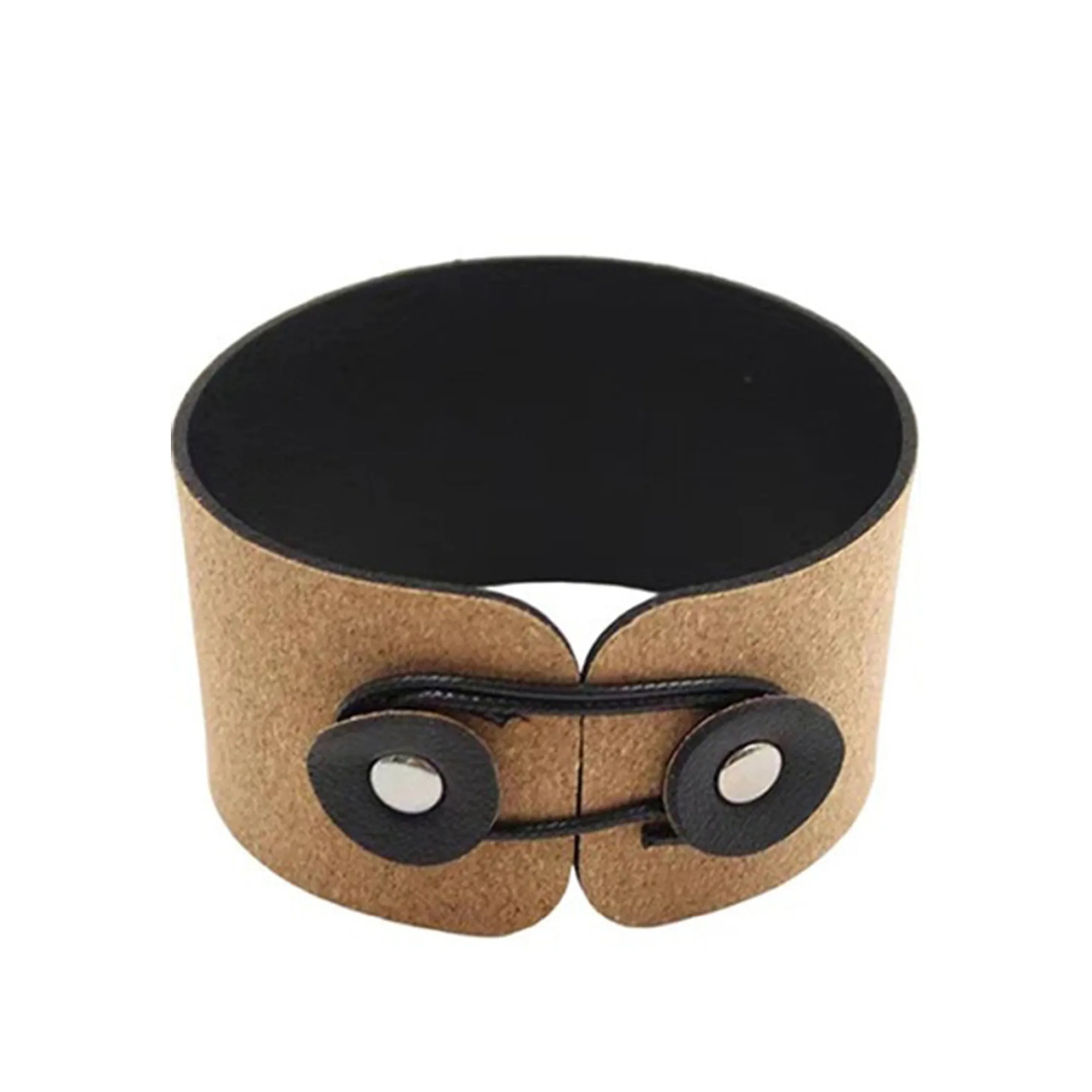 Foldable Natural Color Cork Leather Cup Sleeve 5