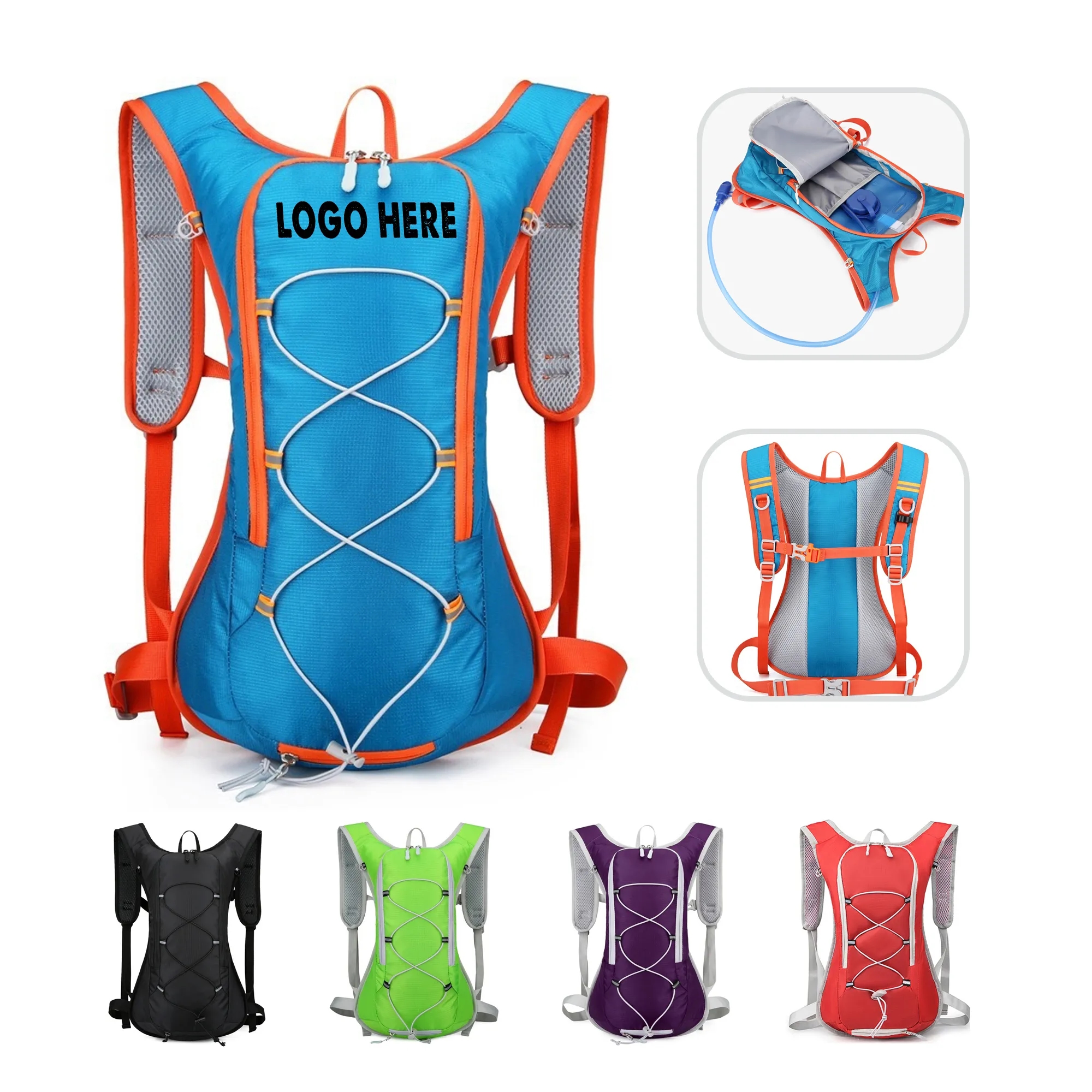 Lightweight Water-Resistant Hiking Hydration Backpack 4