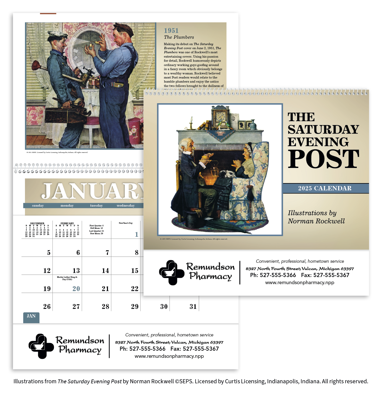 Triumph® Calendars The Saturday Evening Post Pocket Calendar 12