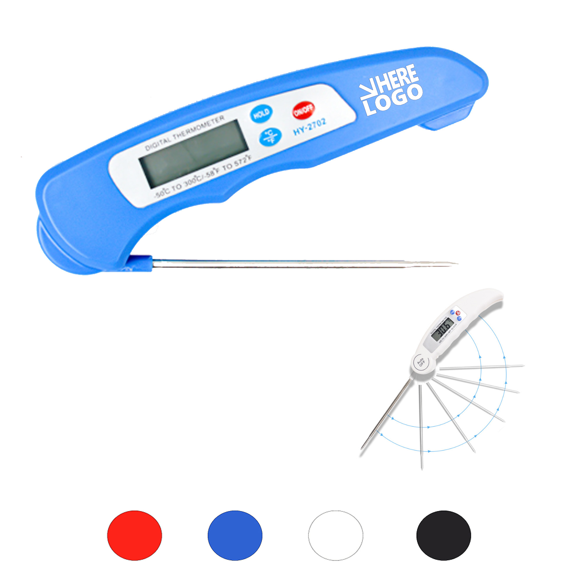 Food Survey Digital Folding Thermometer MOQ 50pcs 2