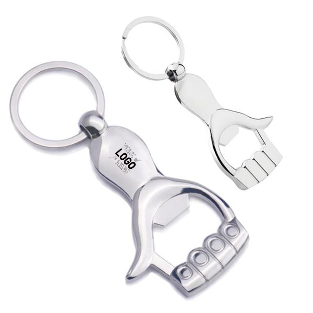 Creative Palm Design Advertising Bottle Opener Key Chain 4