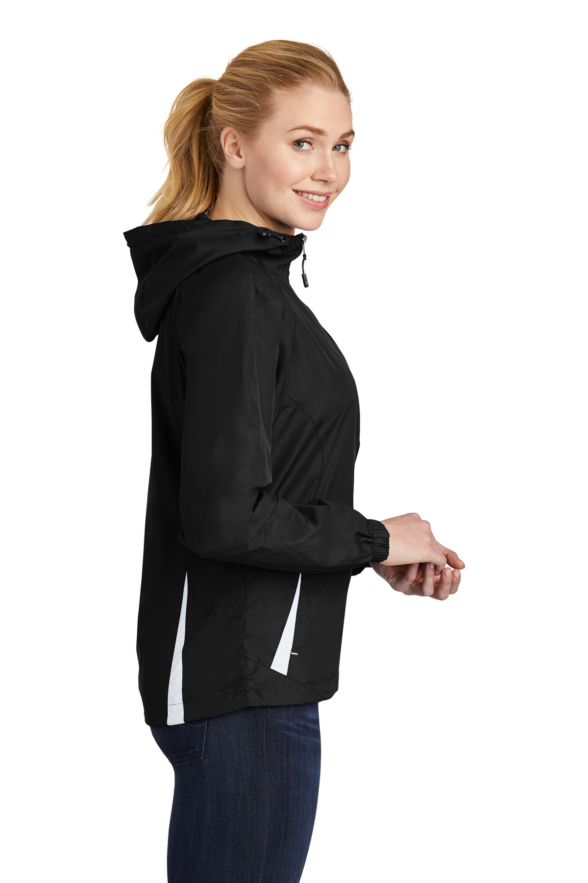 Women's Colorblock Hooded Raglan Jacket