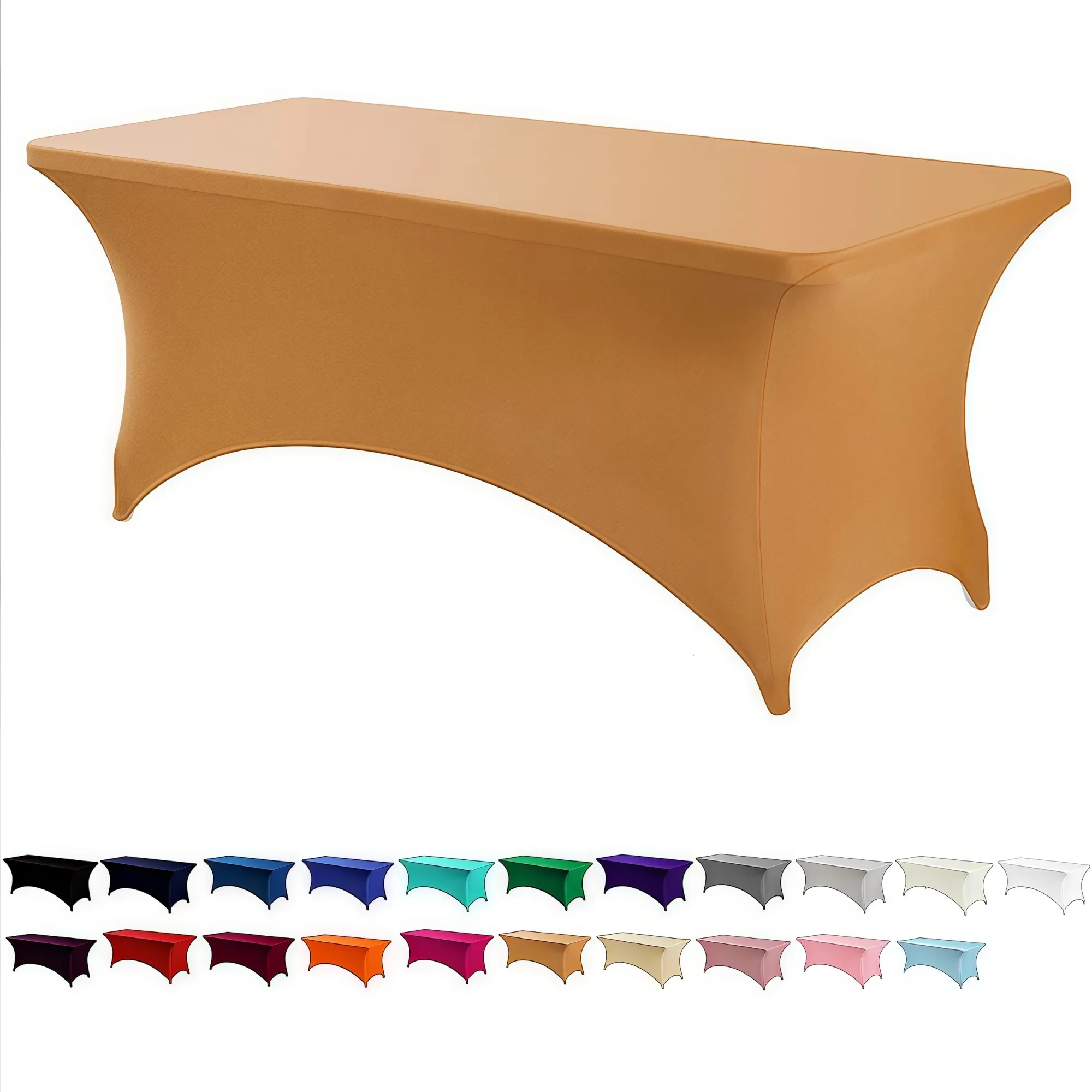 6FT Elastic Fitted Tablecloth 8