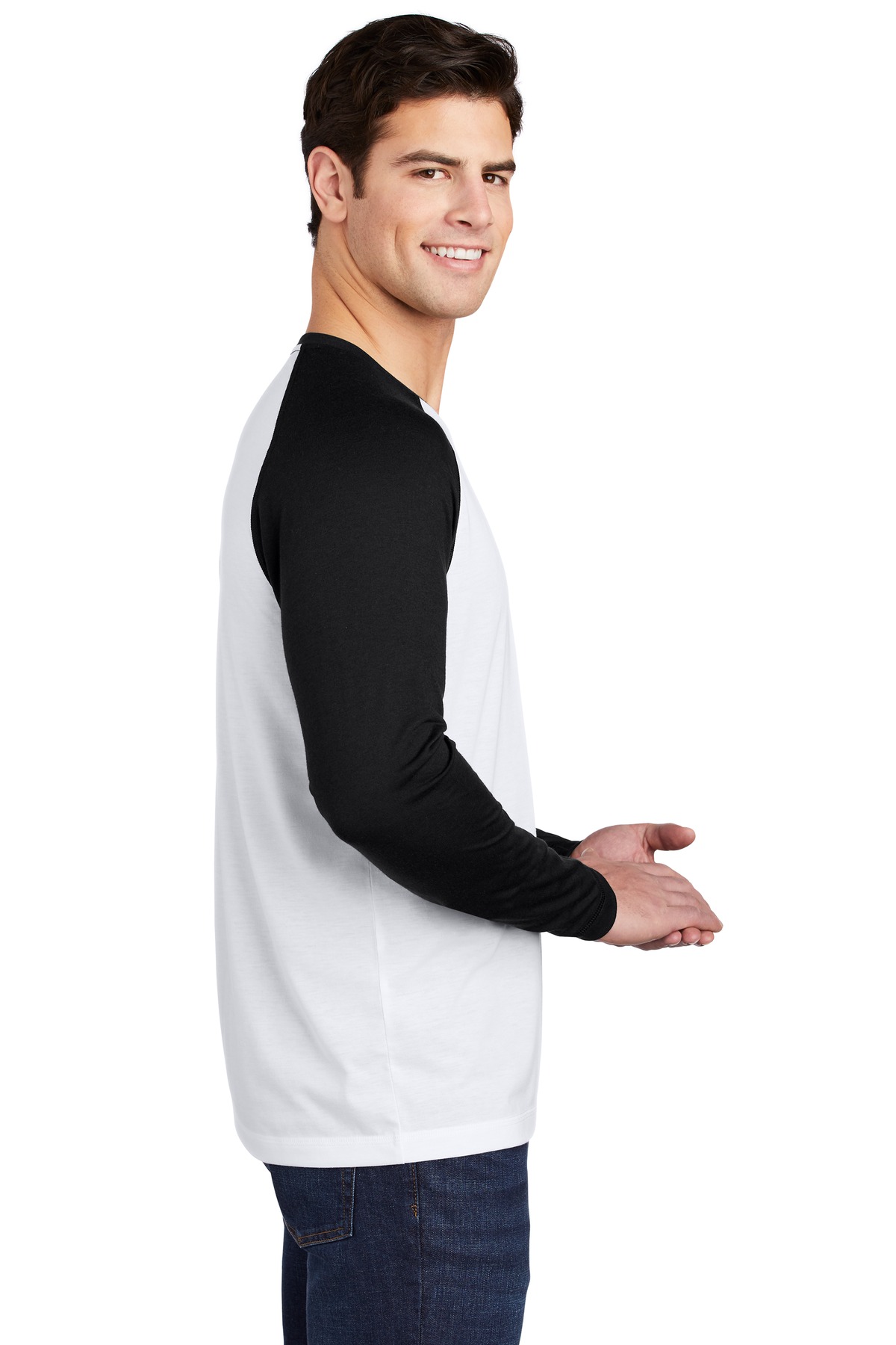 Sport-Tek® PosiCharge Long Sleeve Tri-Blend Wicking Raglan Tee 5