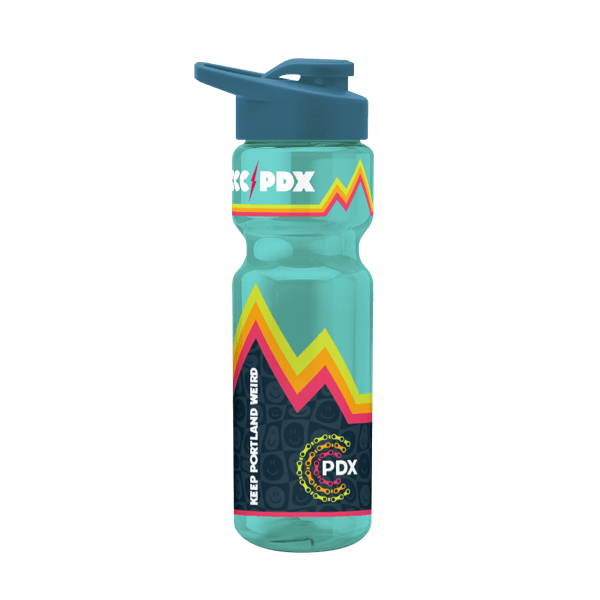Blazer 28oz Transparent Bike Bottle w/Drink-thru Lid 2801