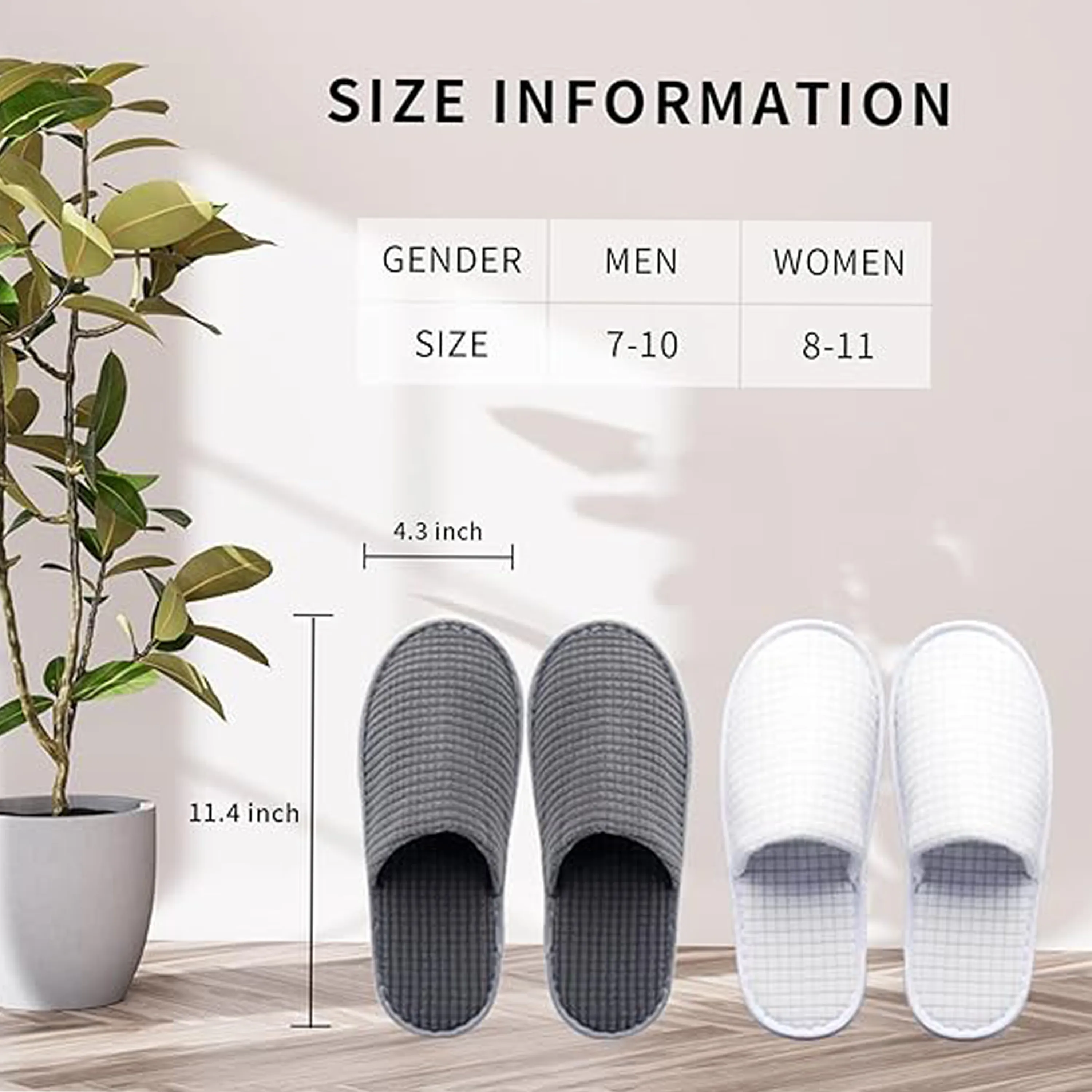 Non Slip Waffle Slippers 5