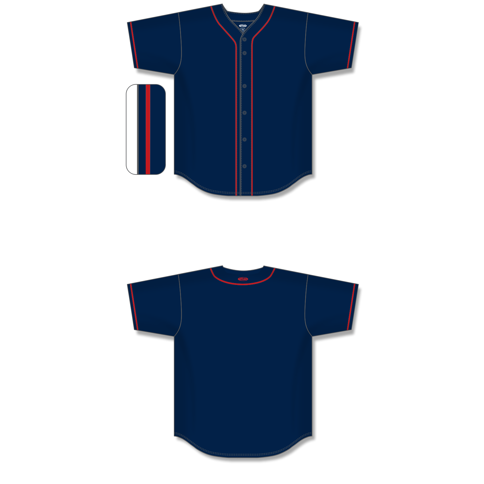 Full Button Baseball Jerseys BA5500-MIN-G01 5