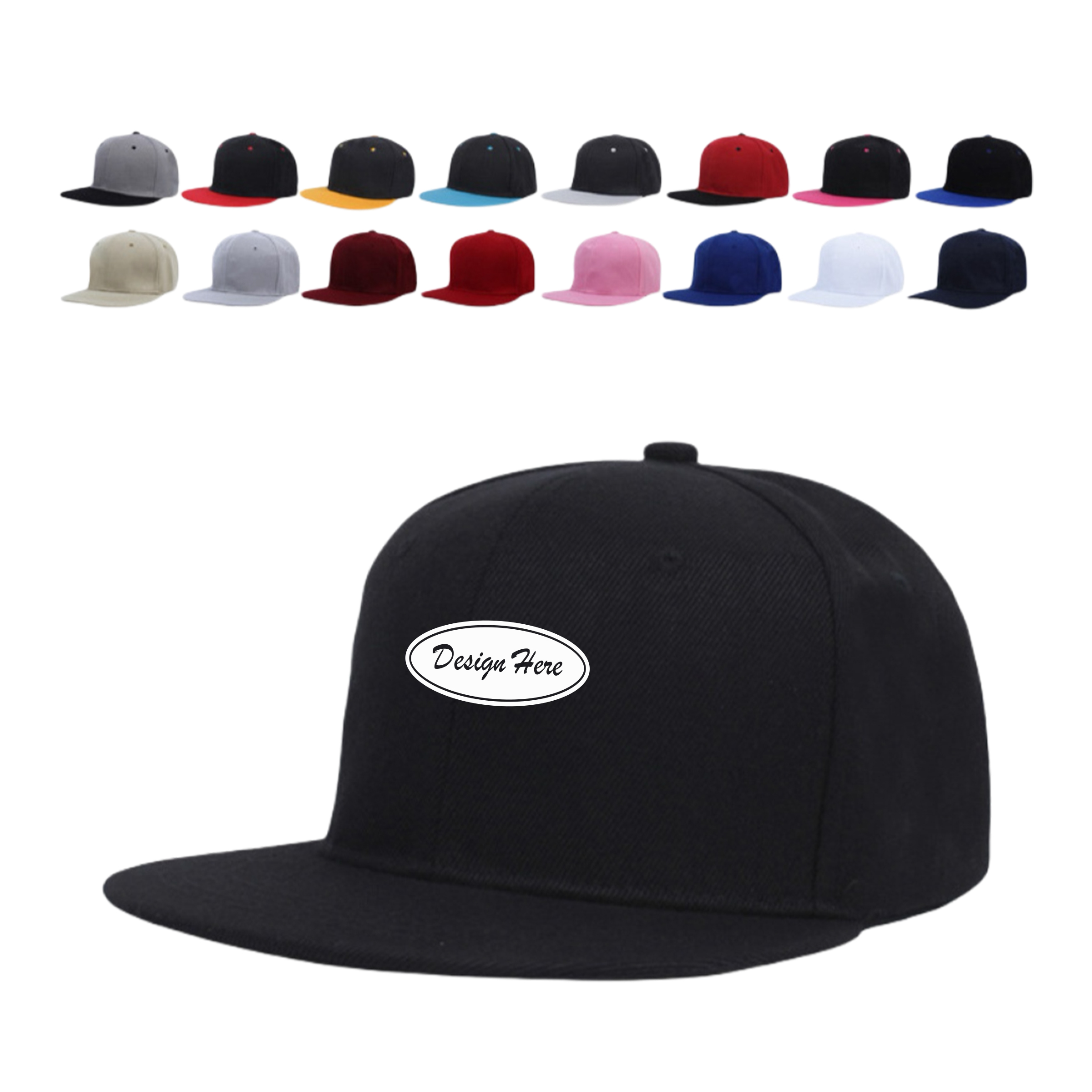 Multi-Color Adjustable Polyester Baseball Hat 3