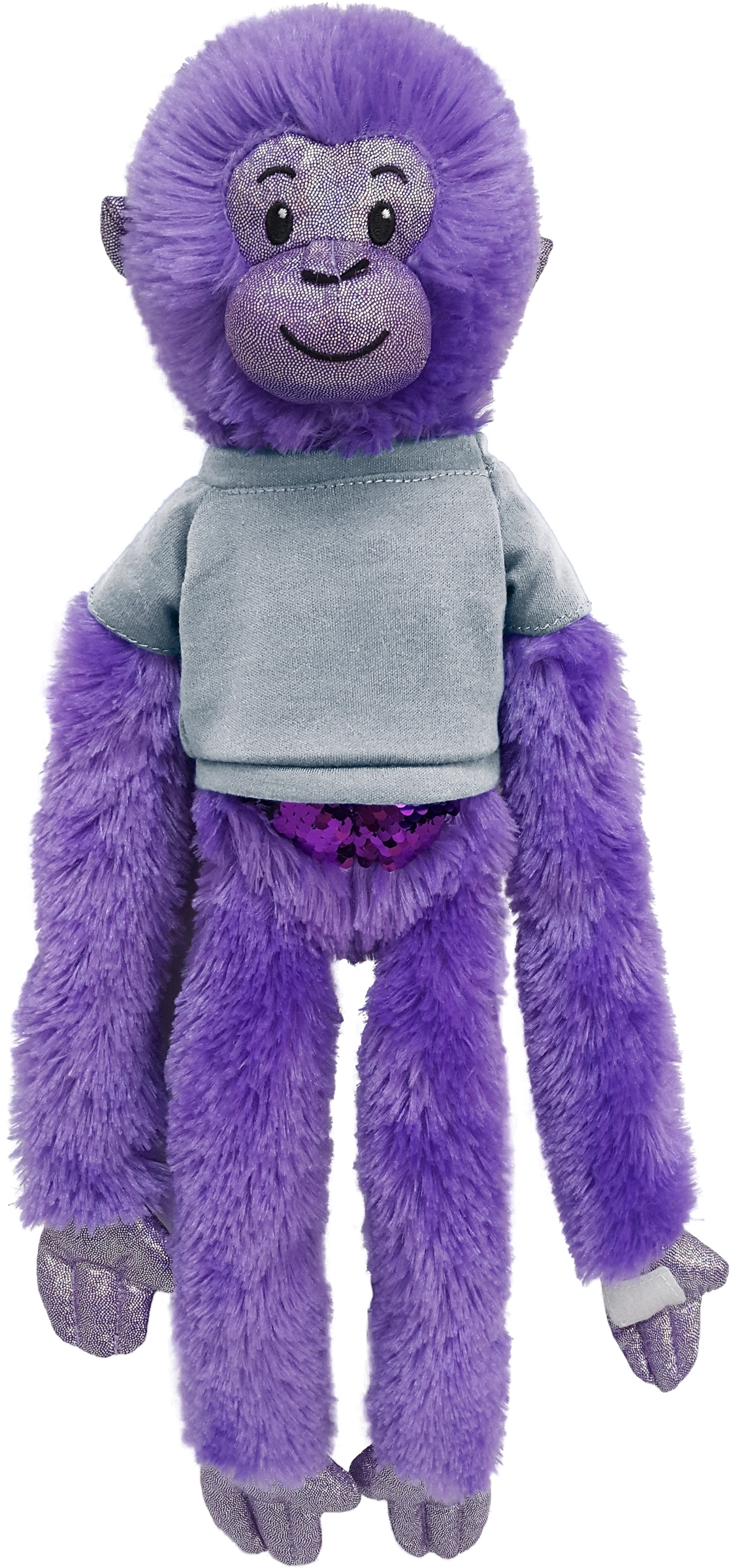 21" Purple Spider Monkey with Sequins 7