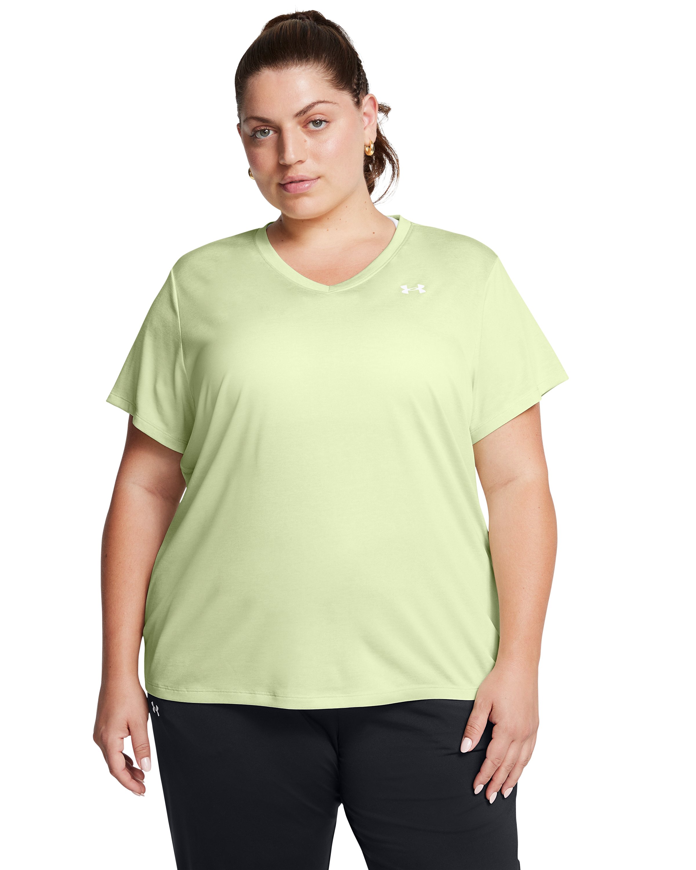 UA Tech Twist Women's V-Neck Short Sleeve 1