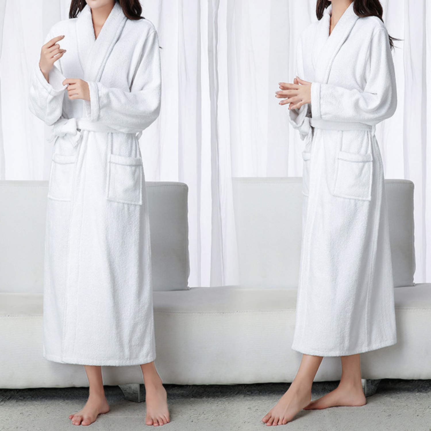 Turkish Signature Shawl Collar Robe 3