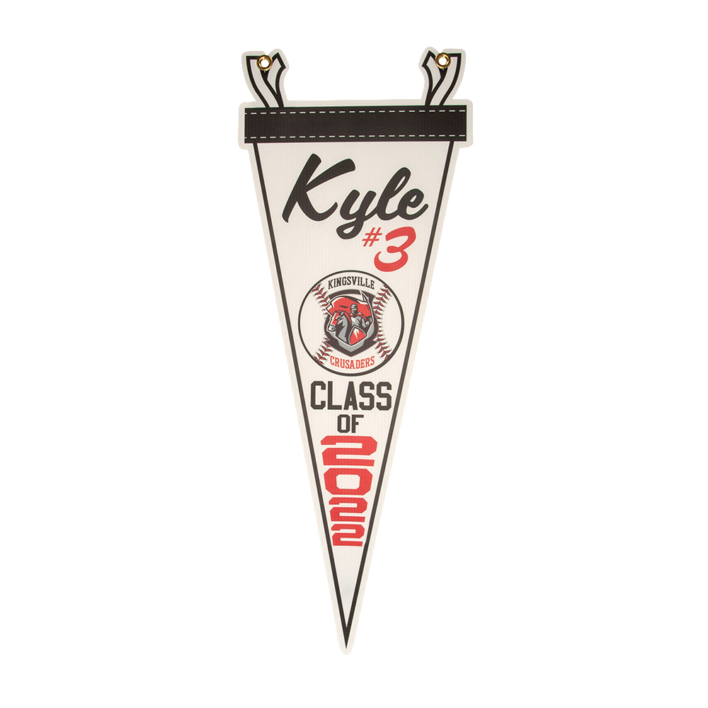 Pennant Yard Sign, Full Color 3