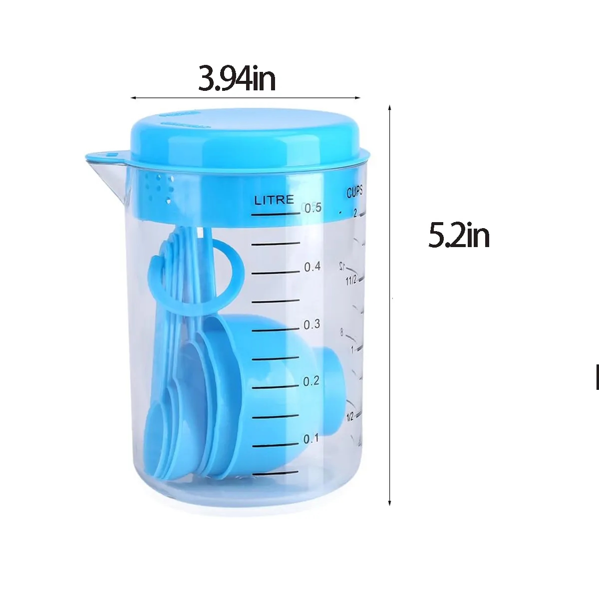 Environmentally Friendly Plastic Measuring Cup and Spoon 2