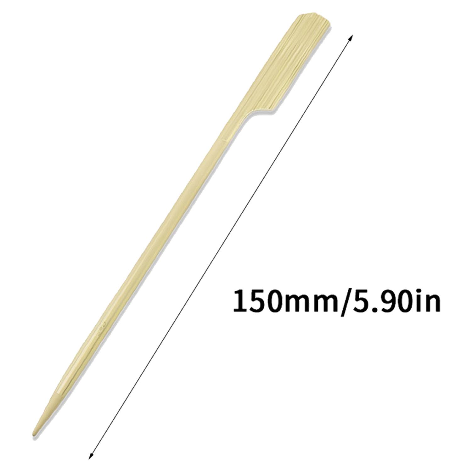 100PCS Food Grade Heat-Resistant Bamboo Skewers 8